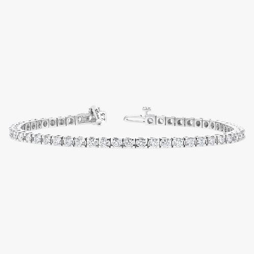 Diamond Tennis Bracelet — 18K Gold, VS Clarity Natural Diamonds