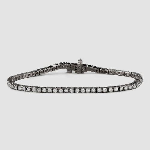 Diamond Tennis Bracelet — 18K Gold, VS Clarity Natural Diamonds