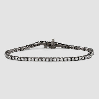 Diamond Tennis Bracelet — 18K Gold, VS Clarity Natural Diamonds