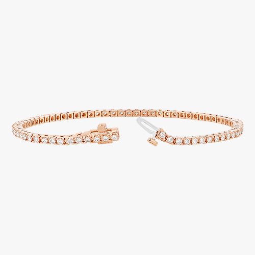 Diamond Tennis Bracelet — 18K Gold, VS Clarity Natural Diamonds