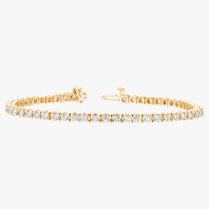 Diamond Tennis Bracelet — 18K Gold, VS Clarity Natural Diamonds