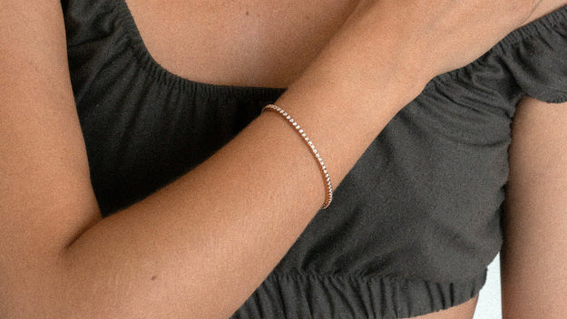 Diamond Tennis Bracelet — 18K Gold, VS Clarity Natural Diamonds